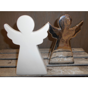 porcelánový anjel v dvoch farbach 13 cm