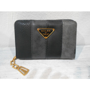 dámska peňaženka Eslee šedo-čierna 15x10 cm