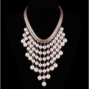 náhrdelník perlové strapce Naturedesign 45 cm JoL00061